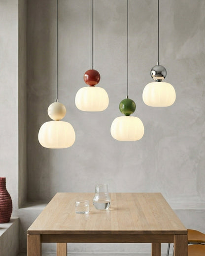 Geometrische Hanglamp Bauhaus Design Metaal Glas E27 – 1 of 3 Lichtpunten Dimbaar Sfeerverlichting
