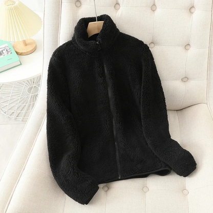 Sherpa Vest Zachte Hoge Kraag Ritssluiting Warm