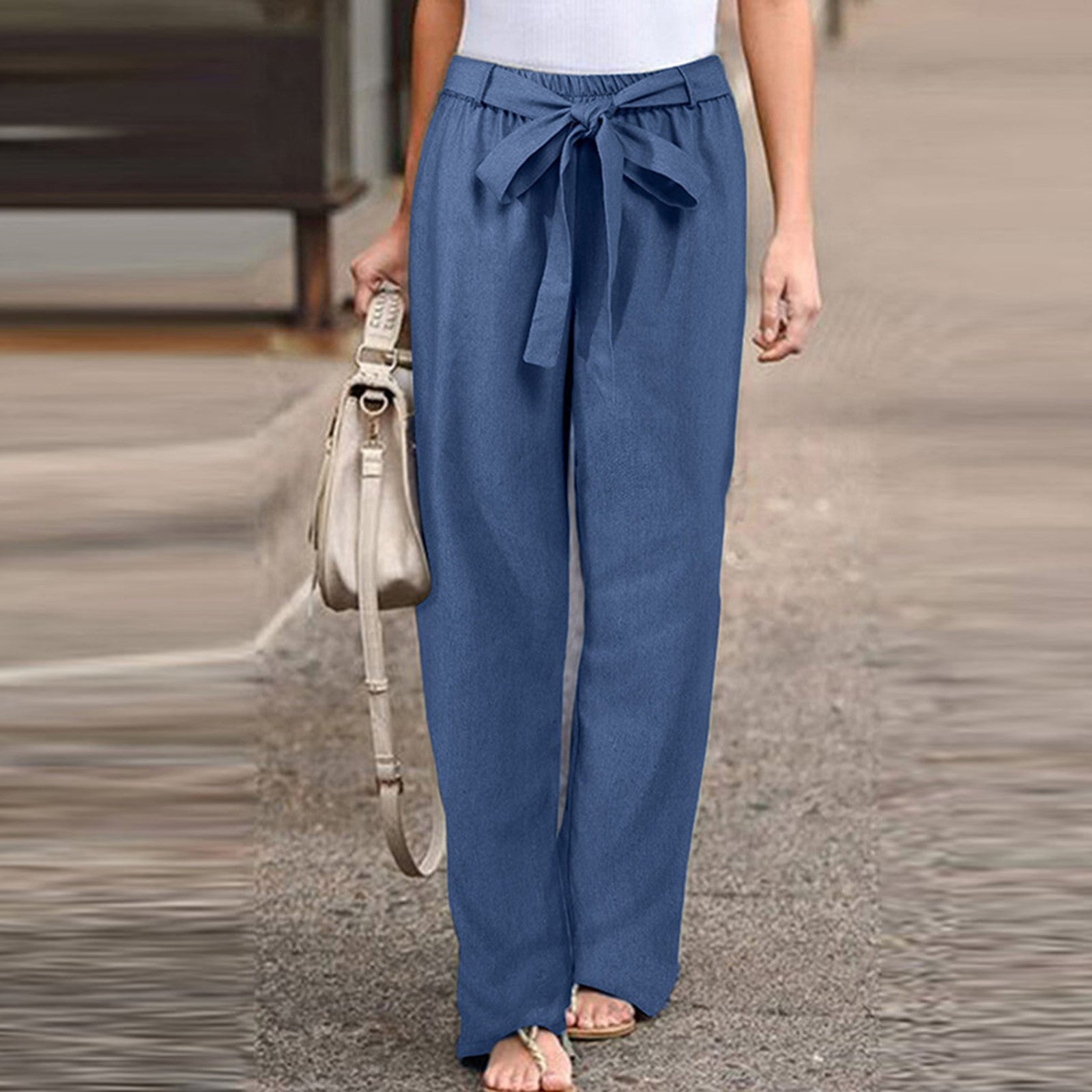 Linnen Broek Luchtig Zomercomfortabel - StudioMarella