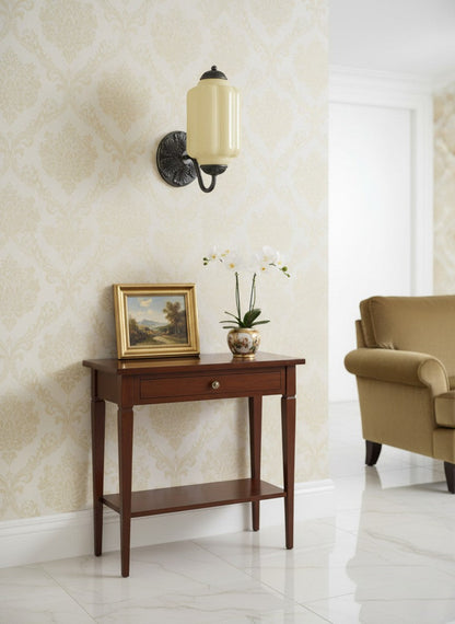 Melkglazen Wandlamp Eloise voor Hal en Slaapkamer | Vintage Wandverlichting met Melkwit Glas