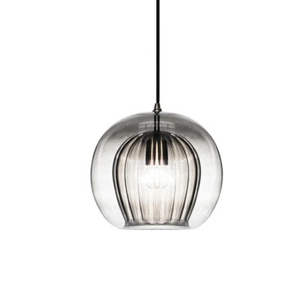 Hira glazen hanglamp E14 transparant keukeneiland eettafel moderne verlichting design lamp bar keuken verlichting