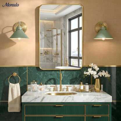 Globe Wandlamp met Gebogen Arm – Moderne Industriële Verlichting voor Badkamer, Slaapkamer en Gang