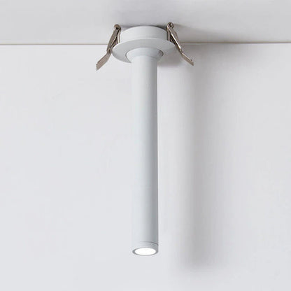 Moderne LED Plafondspot Cilindrisch Design – 7W Inbouwspot Aluminium Zwart Wit Nikkel 12-32cm – Verstelbare Richtspot Warm/Koud Licht – Designverlichting Woonkamer Hal Gang Kantoor
