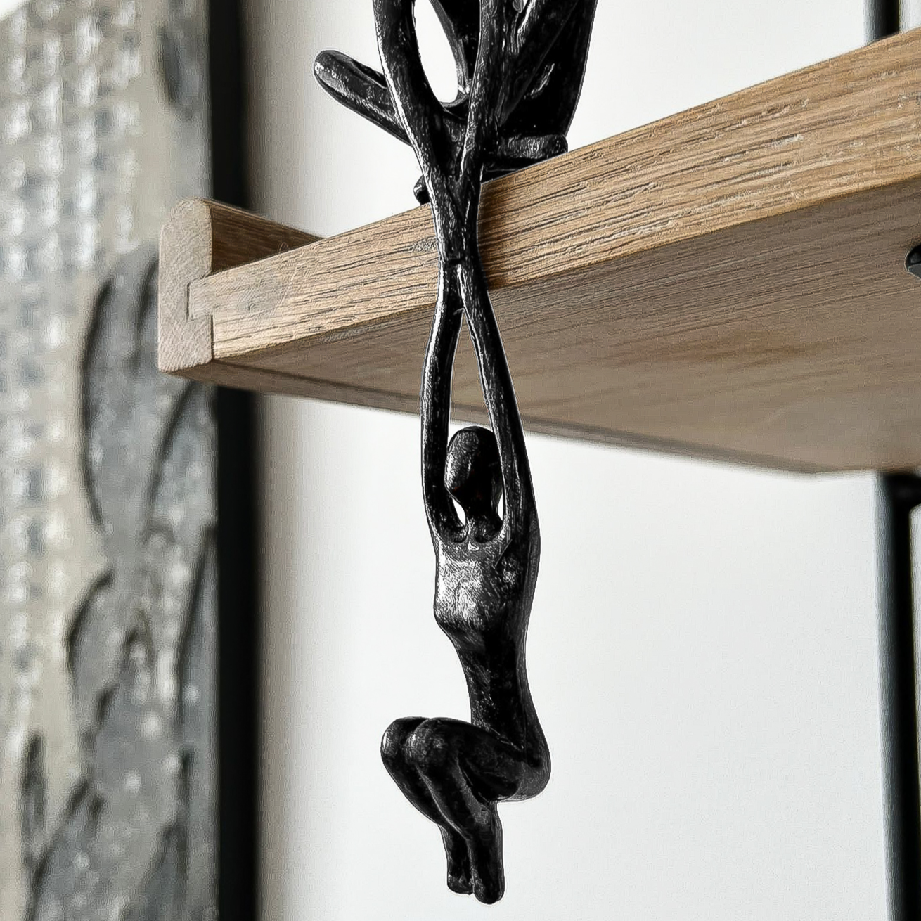 Sculptuur Eeuwig Duo – Decoratief Beeldhouwwerk van Twee Verbonden Figuren