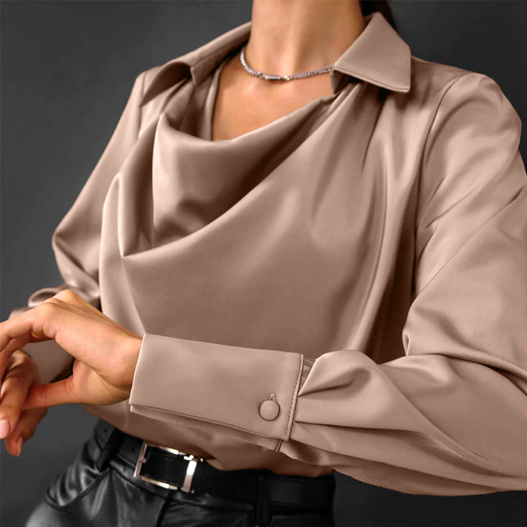 Vrouwelijke Zijden Blouse Elegant Design