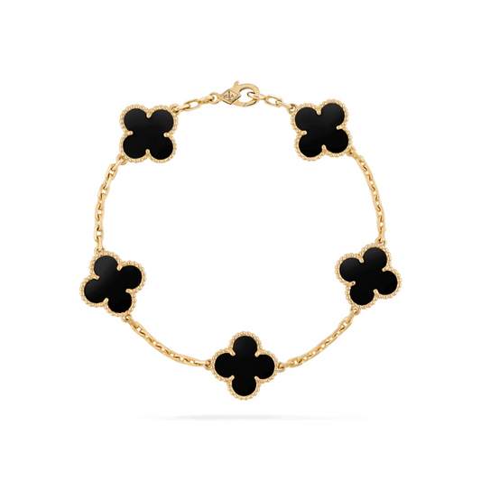 Elegante Armband met Zwarte Details – Luxe Sieraden voor Elke Gelegenheid