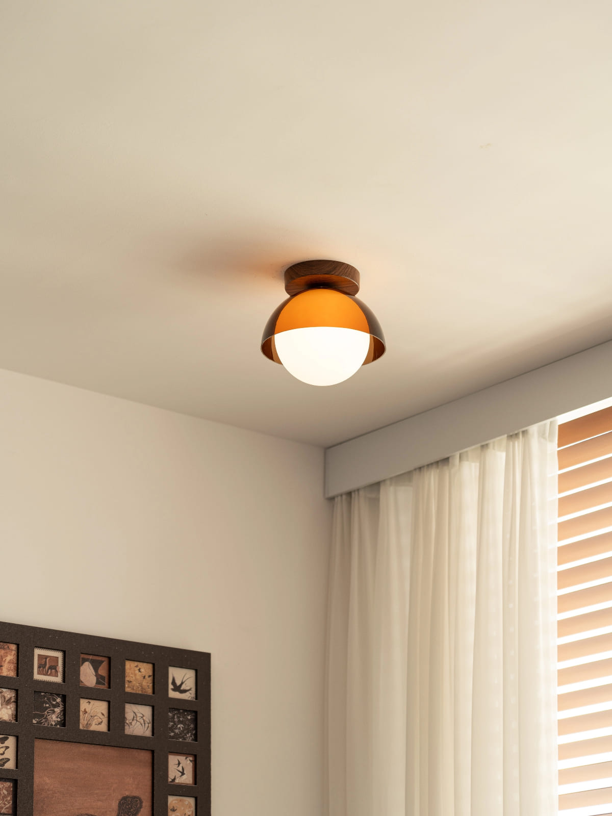 Vintage Plafondlamp met Zonsondergangstinten voor Gang en Entree – Moderne Sfeerverlichting