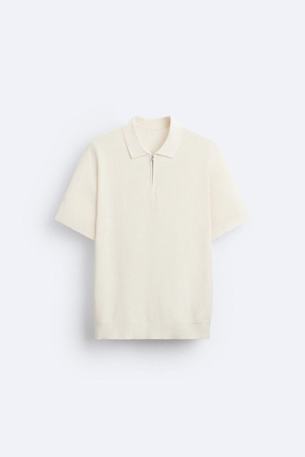 Mannen Polo Rits Gebreid Elegante Look - StudioMarella