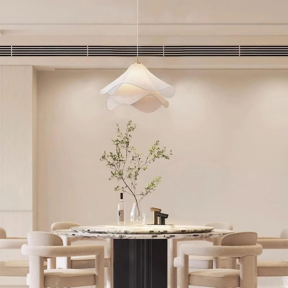 Hanglamp Japandi Stof Rond Scandinavisch Design E27 40-80cm Warm Licht