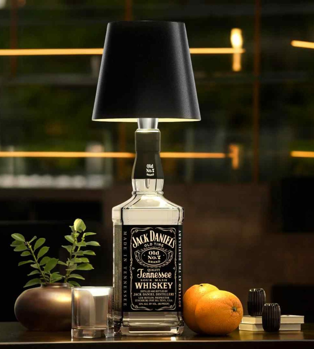 Flessenlamp LED Oplaadbaar Aluminium Tafellamp Voor Wijnfles Warm Licht