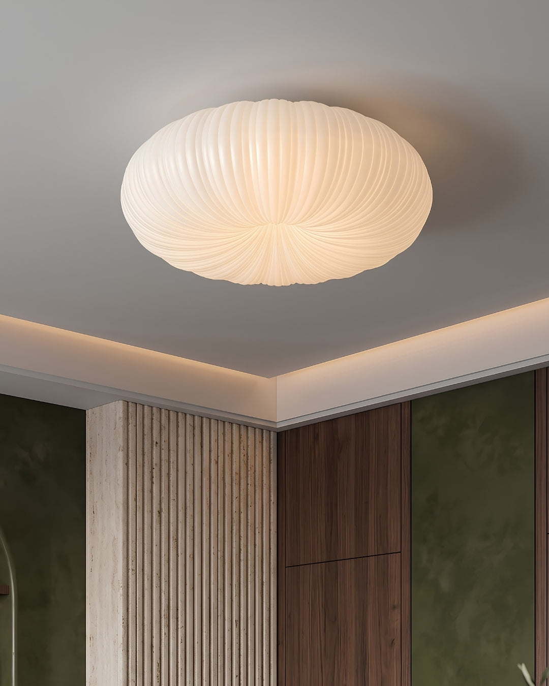 Plafondlamp Iris Scandinavisch Dimbaar Metaal & Acryl met Afstandsbediening voor Moderne Woonruimtes Slaapkamer Eetkamer Sfeerverlichting