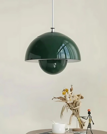 Minimalistische Hanglamp Wit Rond Design Scandinavisch Interieur Eetkamer Slaapkamer Woonkamer Sfeerverlichting