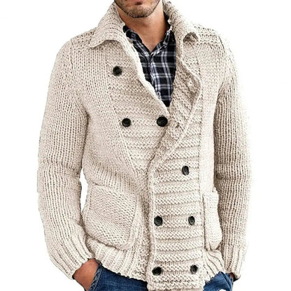 Mannen Vest Gebreid Klassiek Model met Knopen