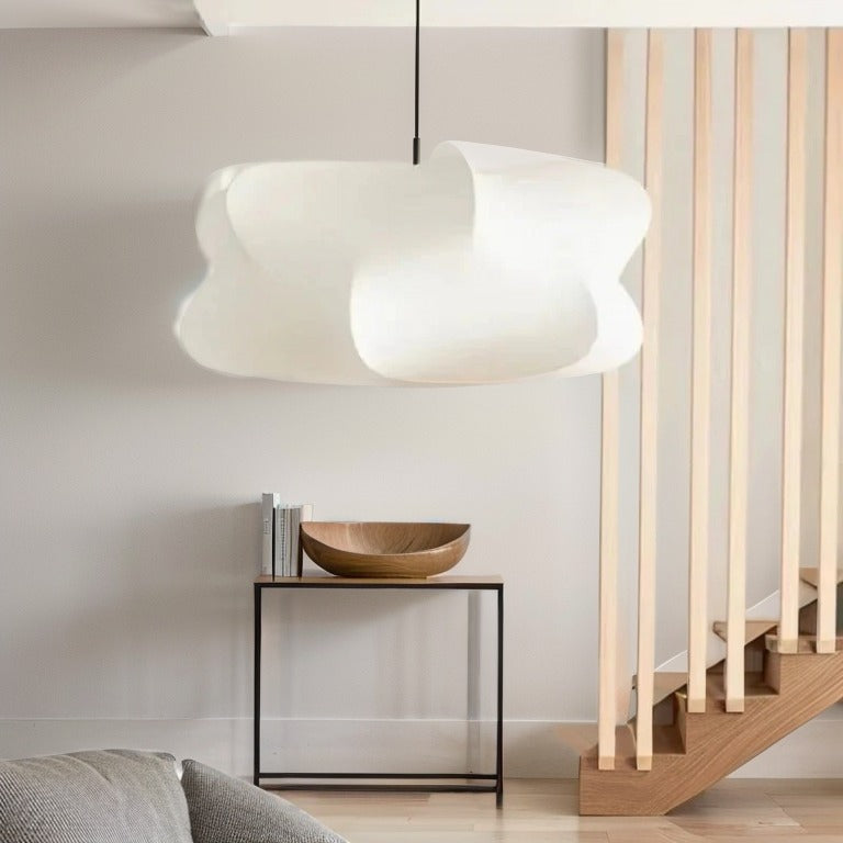 Zijden Hanglamp – Japanse Stijl – Lichtroze of Wit – Warm Wit Licht – Woonkamer & Slaapkamer – Moderne Pendelverlichting met Natuurlijke Uitstraling