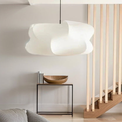 Zijden Hanglamp – Japanse Stijl – Lichtroze of Wit – Warm Wit Licht – Woonkamer & Slaapkamer – Moderne Pendelverlichting met Natuurlijke Uitstraling