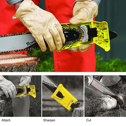 Universele Kettingzaag Slijper Slijpapparaat Handgereedschap Draagbaar Geel Metaal Nylon 21cm Professioneel