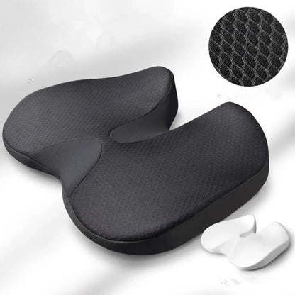 Ergonomisch Zitkussen Memory Foam Ademend Antislip Wasbaar Hoes Kantoor Auto Rolstoel 44x14cm
