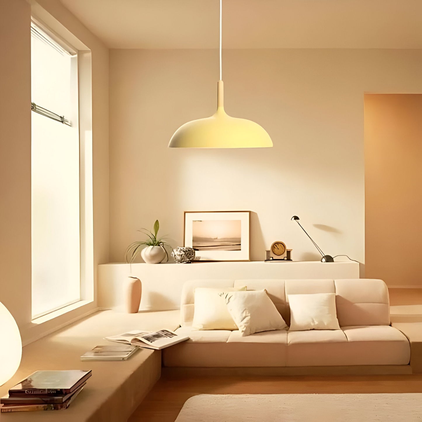 Hanglamp Hout IJzer Scandinavisch Japandi Rond E27 Ø35 Ø60 Eetkamer Keuken
