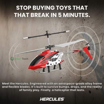 Bestuurbare RC Helikopter 3.5 Kanalen Infrarood met Gyroscoop Binnen Crimson Rood