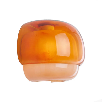 Moderne Glazen Wandlamp met Dubbele Paddenstoelkap – Kleurrijk Accent voor Slaapkamer en Gang