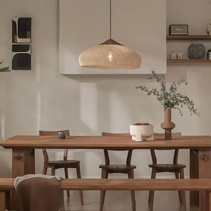 Hanglamp Rattan Bamboe Handgevlochten Bohemian Retro E27 Ø40 Ø60 Eetkamer