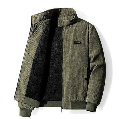 Winddichte Herenjas Corduroy Warm voor Herfst en Winter