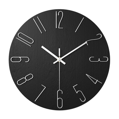 Wandklok Modern Stil Quartz 30cm Kunststof Woonkamer Minimalistisch