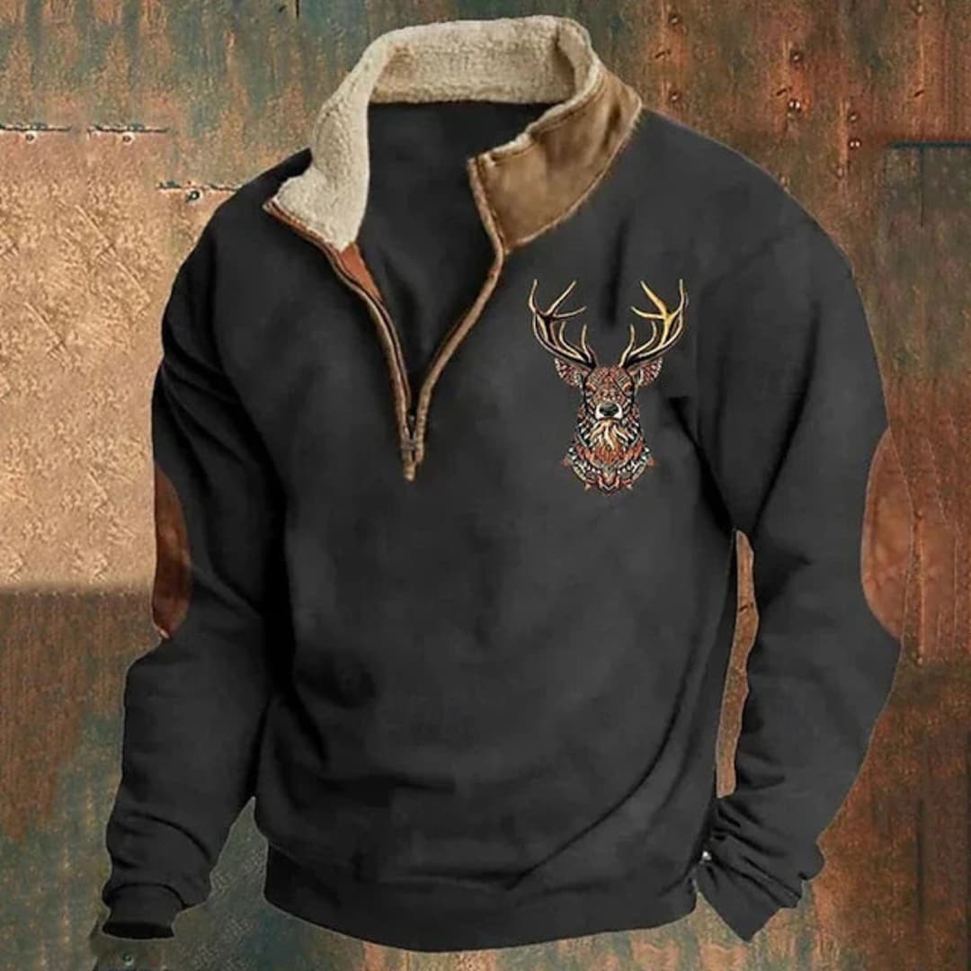 Marco | Fleece Trui met Rits