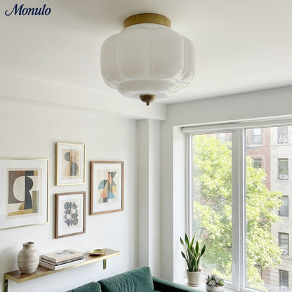 Plafondlamp Melkglas Glazen Kap Moderne Verlichting Scandinavische Stijl Woonkamer Eetkamer Slaapkamer Flush Mount