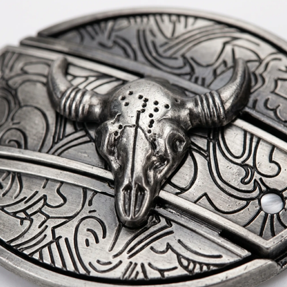 Metalen Ovale Western Riem Gesp met Ingebouwd EDC-Gereedschap | 24 Designs | Zinklegering | 7,7 x 6 cm