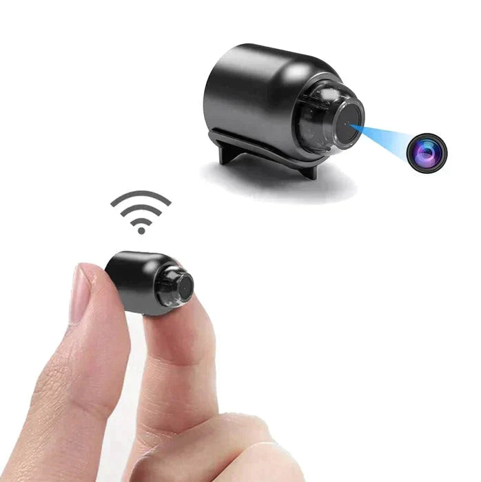 Draadloze Beveiligingscamera met Nachtzicht WiFi | Compacte Bewakingscamera HD Bewegingsdetectie Smartphone App Thuis Kantoor Baby