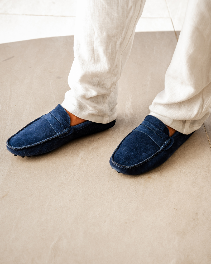 Leer Mokassin Heren Schoen Comfortabel Suède Slip On