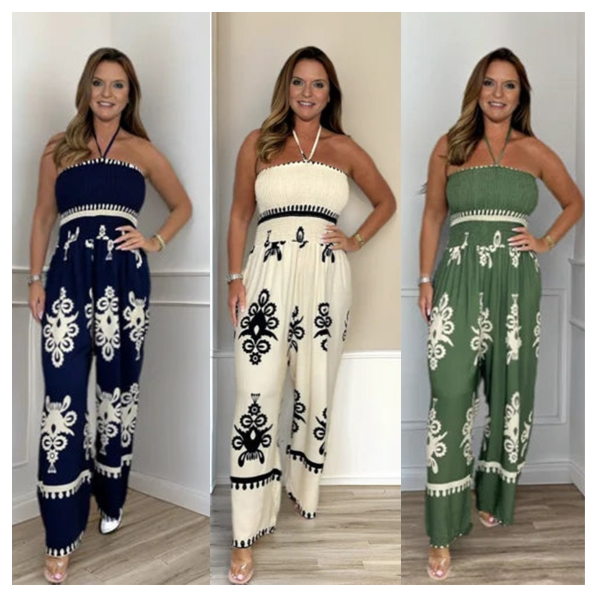 Jumpsuit Stijlvol Comfortabel Geplooid Kledingstuk
