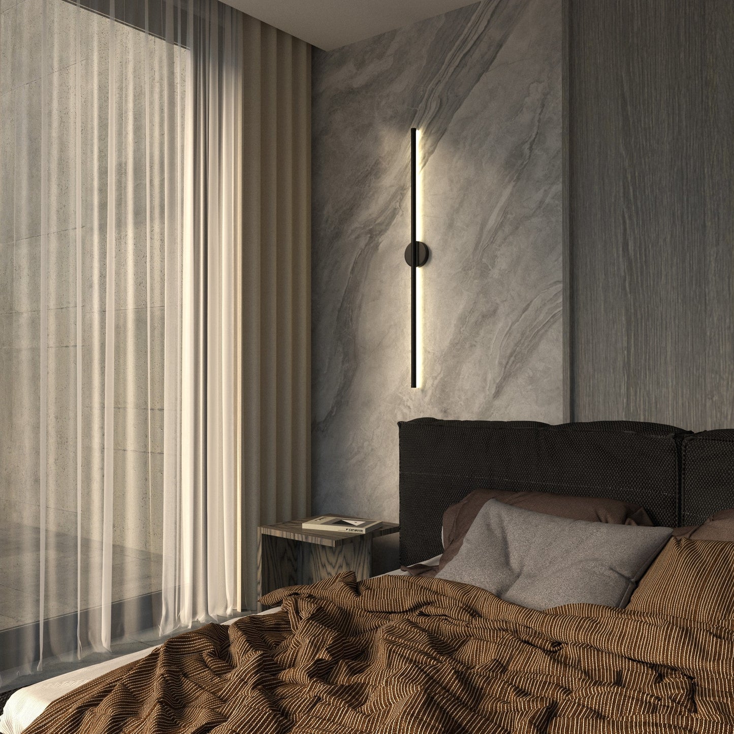 Moderne Minimalistische Ronde Wandlamp Met Geïntegreerde LED Verlichting