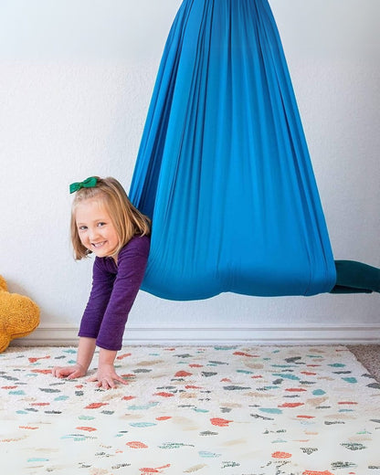 Sensorische Hangschommel voor Kinderen – Zacht Cocon Design – Therapeutische Schommelstoel met Diepe Drukstimulatie voor Rust en Ontspanning