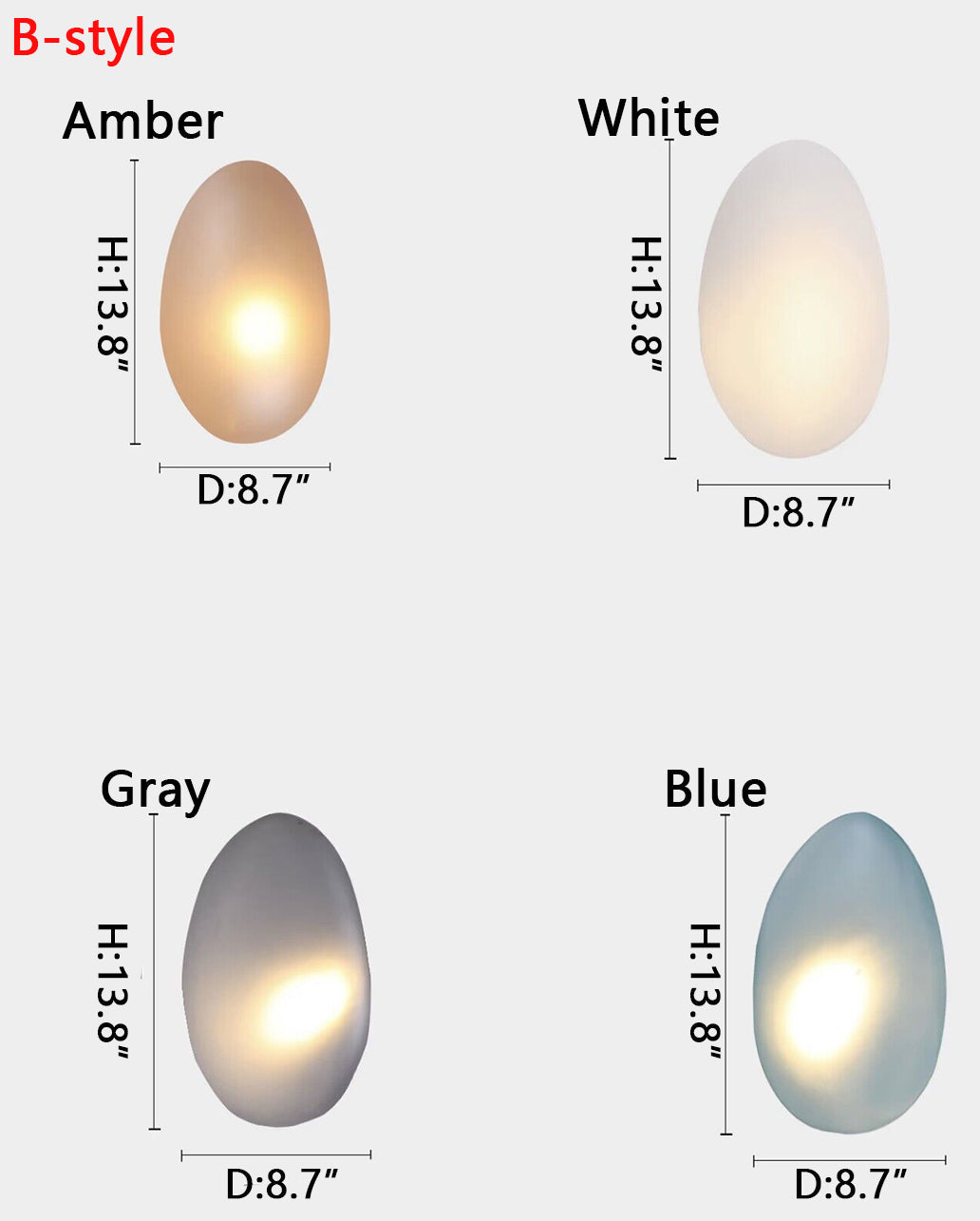 Moderne Glazen Wandlamp met Sfeervolle Ovale Kap – Stijlvolle Minimalistische Verlichting voor Hal Slaapkamer Woonkamer