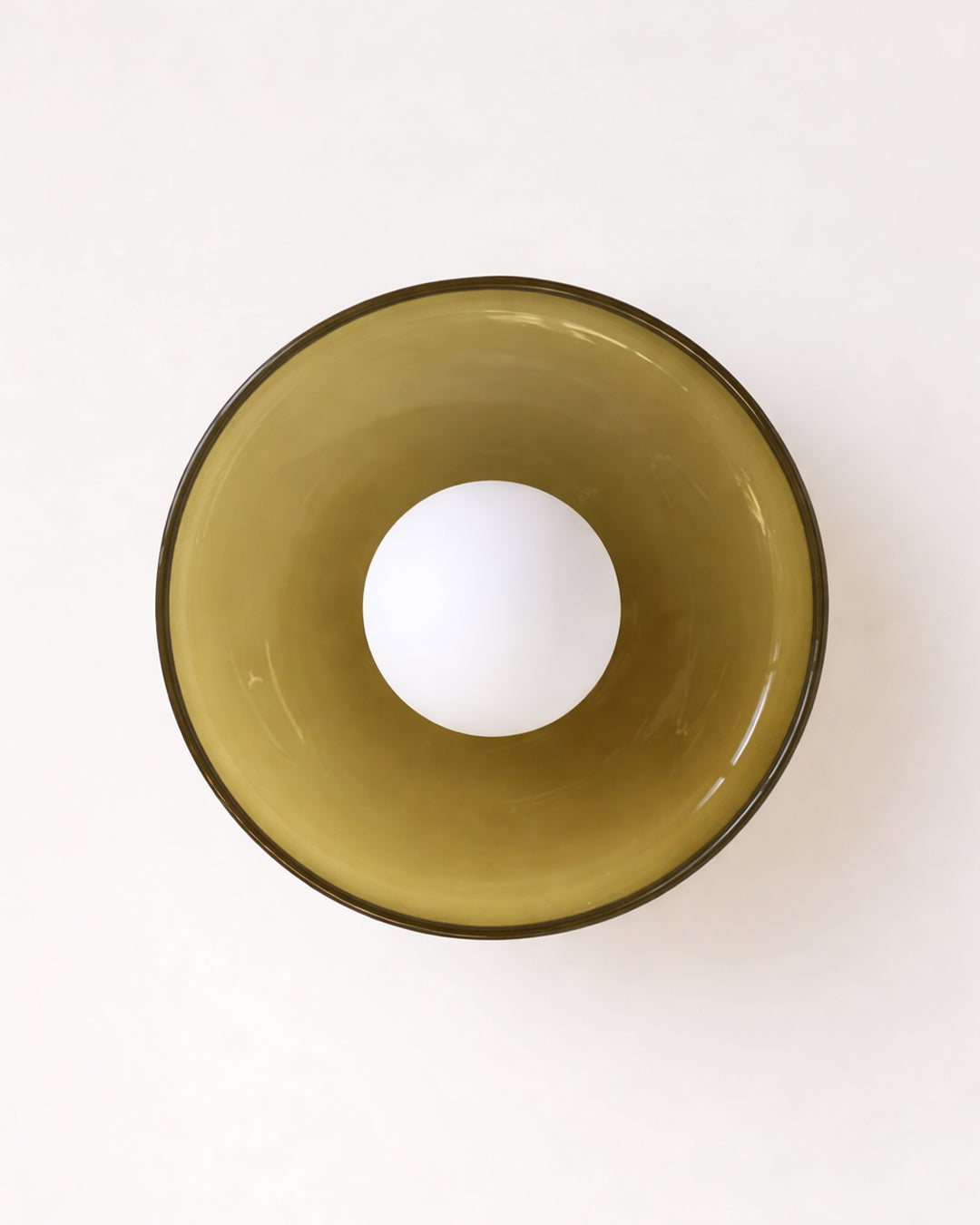 Minimalistische Glazen Wand- en Plafondlamp — Moderne Verlichting voor Gang & Slaapkamer — Dimbaar LED — Ø25 / Ø35 cm