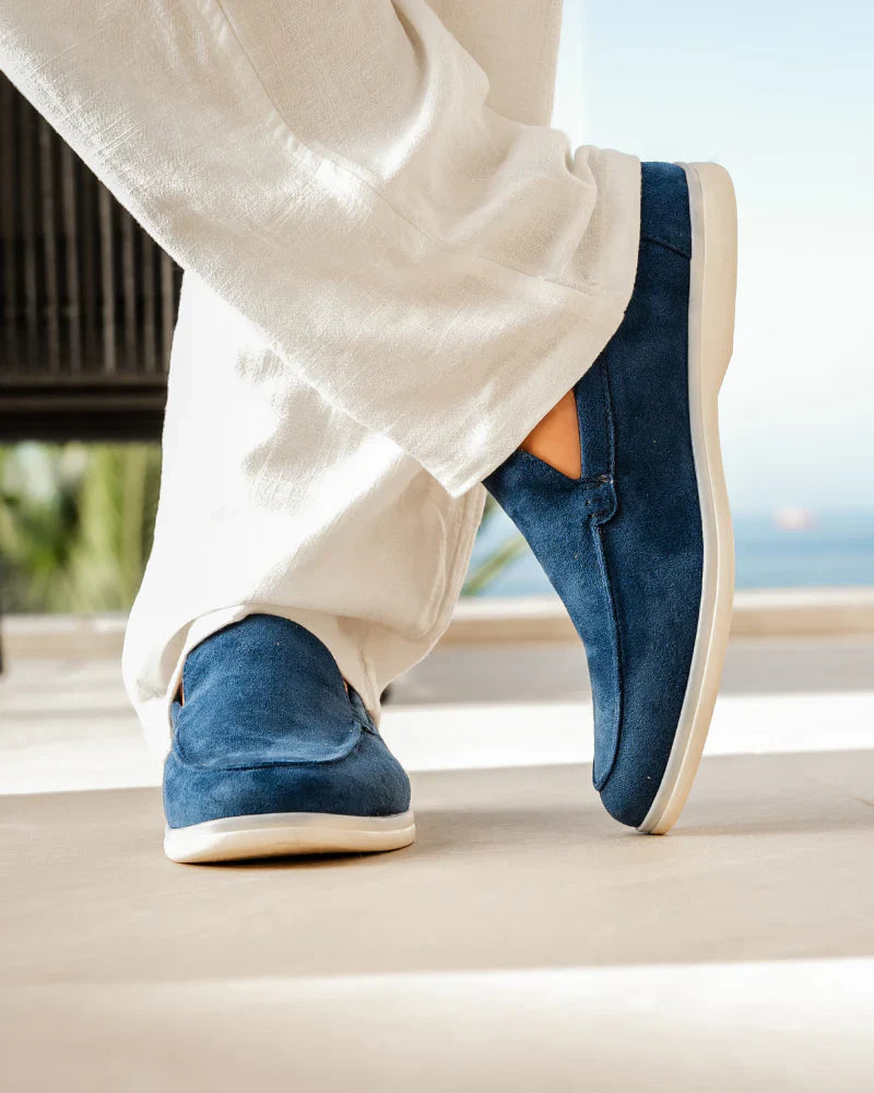 Heren Loafers Suède Instapschoenen Comfortabele Zool