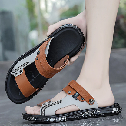 Elegante Lederen Sandalen voor Heren