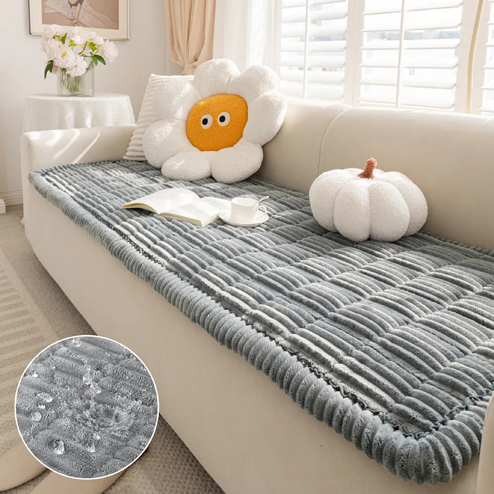 Waterdichte Antislip Bankhoes Ademend Flanel 50×50 cm tot 90×210 cm Bankbeschermer Woonkamer Meubelbescherming