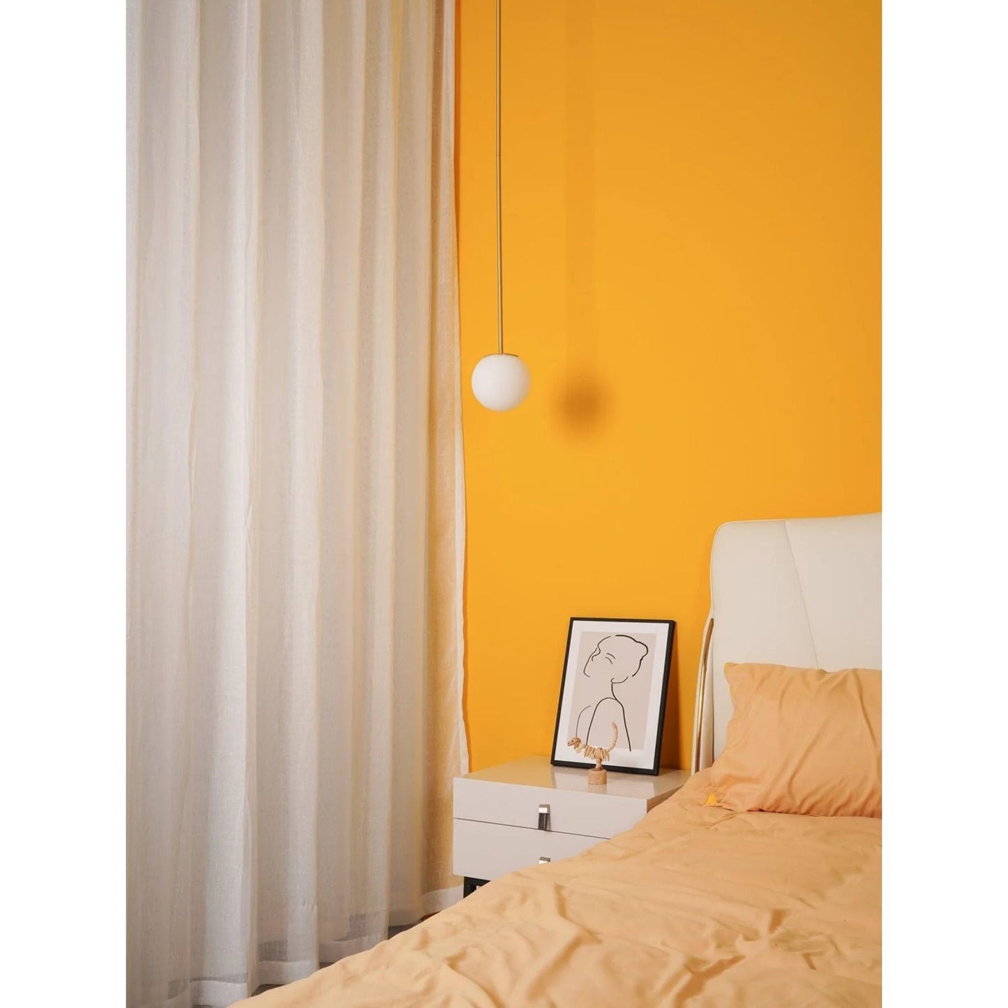 Hanglamp Messing Melkglas Plafond Minimalistisch Modern Scandinavisch Hal Eettafel Nachtkastje