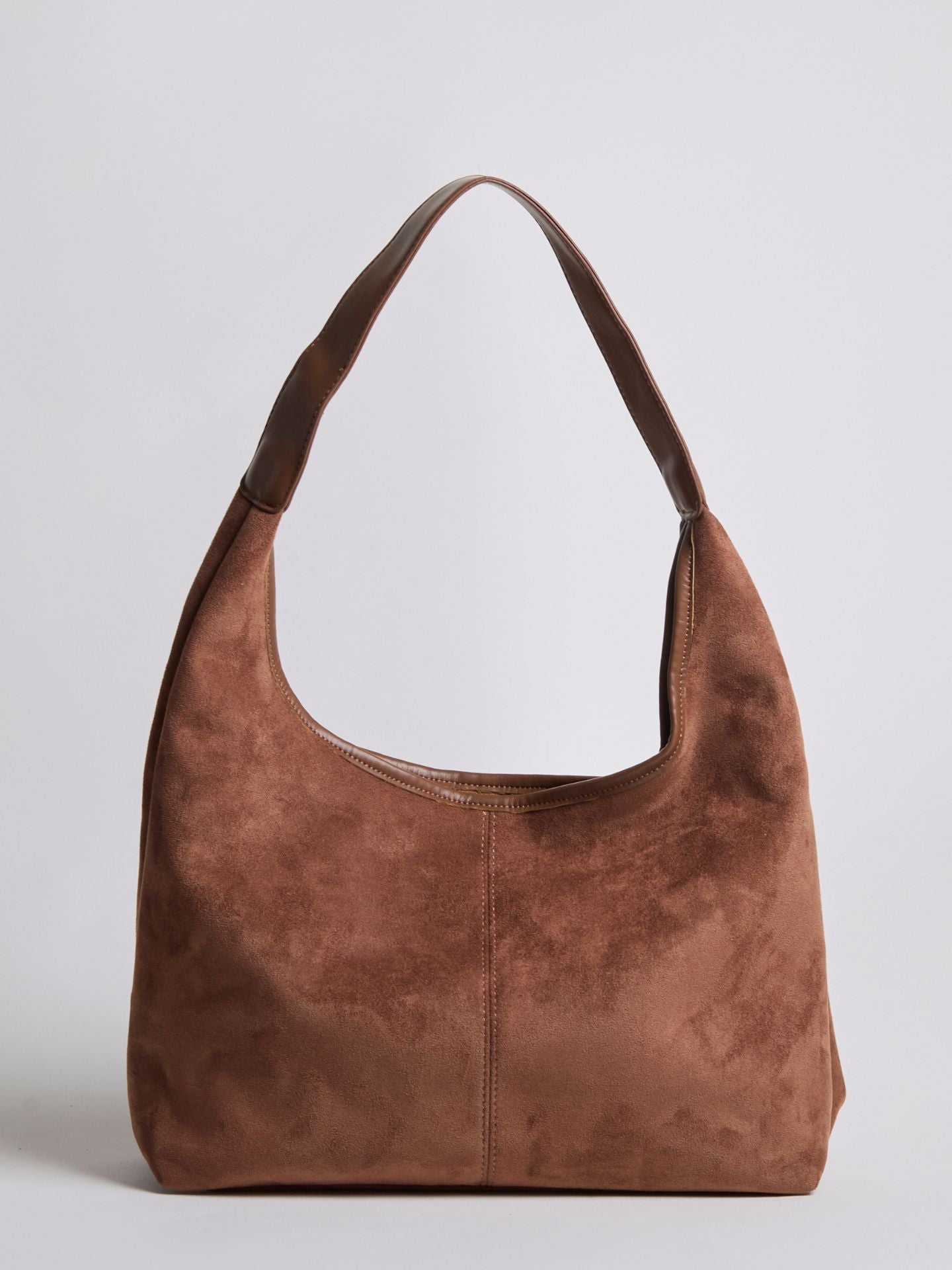 Halfronde Leren Tote Tas Vegan en Duurzaam