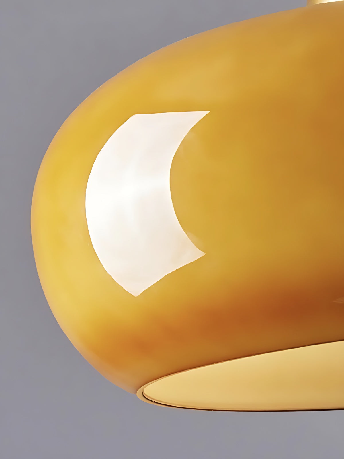 Plafondlamp Glazen Schijf Bauhaus Design Messing of Chroom Oranjegeel of Wit Glas Retro Stijlvolle Verlichting