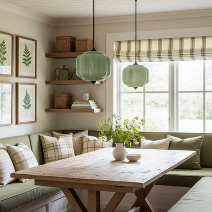 Vintage Melkglas Hanglamp met Messing Armatuur – Klassiek Retro Design voor Eetkamer, Hal & Leeshoek