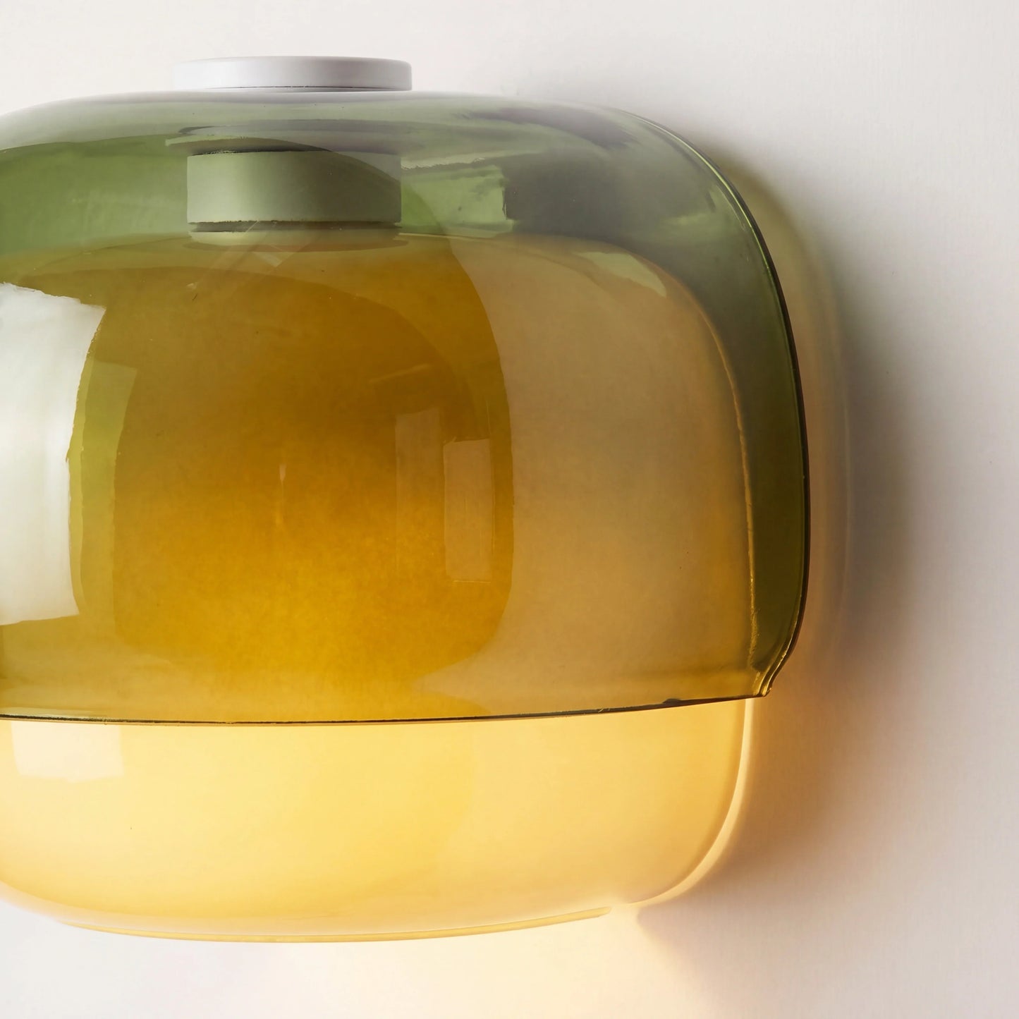 Moderne Glazen Wandlamp met Dubbele Paddenstoelkap – Kleurrijk Accent voor Slaapkamer en Gang