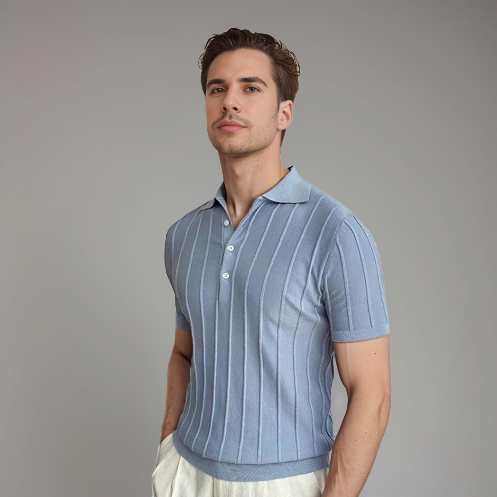 Heren Polo Shirt Slim Fit Klassiek Design - StudioMarella
