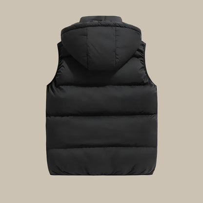 Heren Bodywarmer met Capuchon Warm en Waterdicht