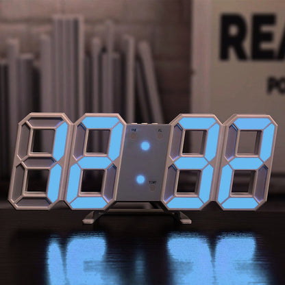 Digitale Wandklok met Temperatuurweergave en Alarm – LED-Display met Automatische Helderheidsaanpassing