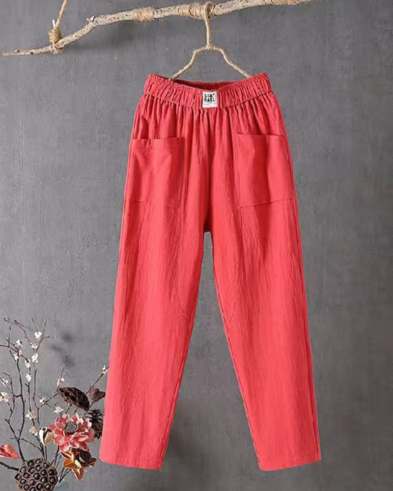 Damesbroek Zomerse Losse Broek Casual Stijl