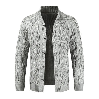 Dikke Heren Cardigan Kabelbrei Warm en Zacht